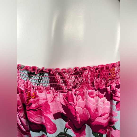 Floral Print Off the Shoulder Blouse - Picture 4 of 9